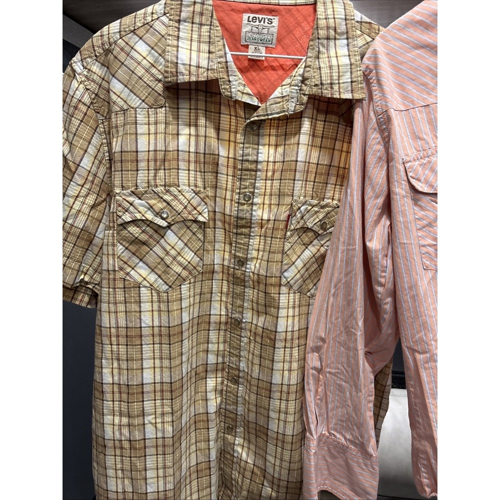 Lot 5 Men's, Cowboy, Western, Wrangler, Roper,Oshkosh Pearl Snap, Shirts Resell - Picture 3 of 16